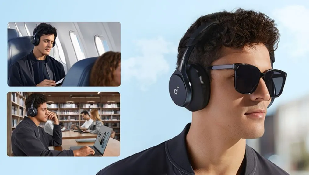 Bluetooth-гарнітура Anker SoundCore Space One Black (A3035G11) - мініатюра 18