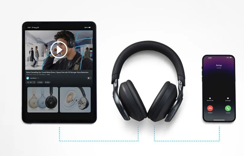 Bluetooth-гарнітура Anker SoundCore Space One Black (A3035G11) - мініатюра 6