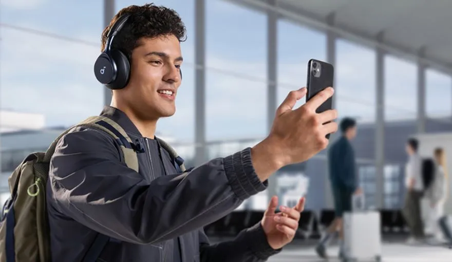 Bluetooth-гарнітура Anker SoundCore Space One Black (A3035G11) - мініатюра 9