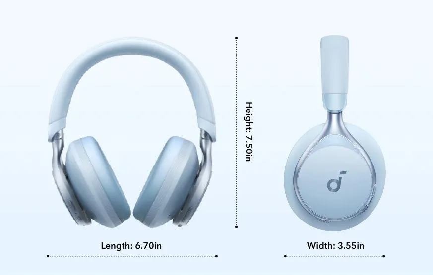 Bluetooth-гарнітура Anker SoundCore Space One Blue (A3035G31) - зображення 1