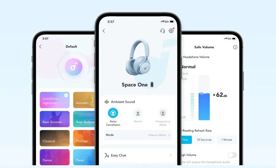 Bluetooth-гарнітура Anker SoundCore Space One Blue (A3035G31) - мініатюра 10
