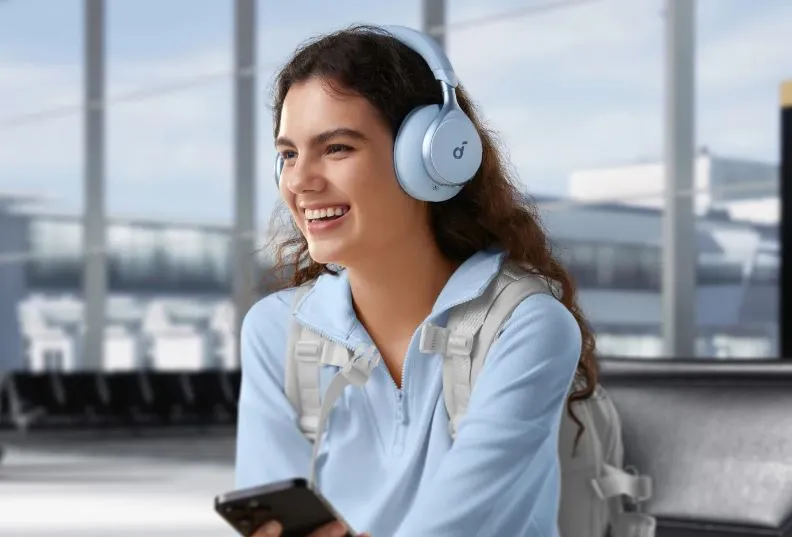 Bluetooth-гарнітура Anker SoundCore Space One Blue (A3035G31) - мініатюра 12
