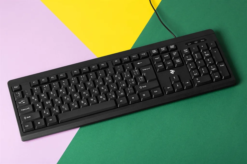 Клавіатура 2E KS108 Slim Black (2E-KS108UB_UA) - мініатюра 5