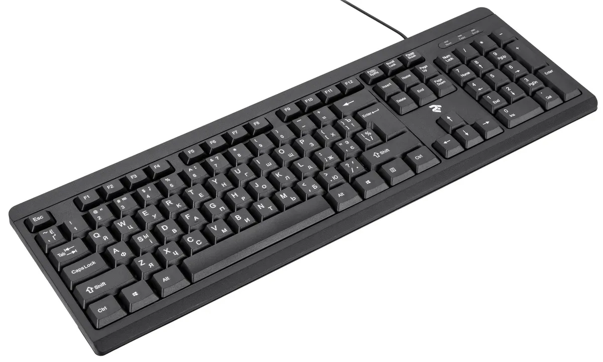 Клавіатура 2E KS108 Slim Black (2E-KS108UB_UA) - мініатюра 6