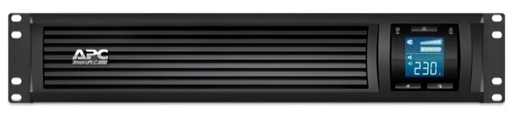 Джерело безперебійного живлення APC Smart-UPS C RM 2000VA LCD, Lin.int., 6 x IEC, RJ-45, USB, LCD, металл (SMC2000I-2U) - зображення 1