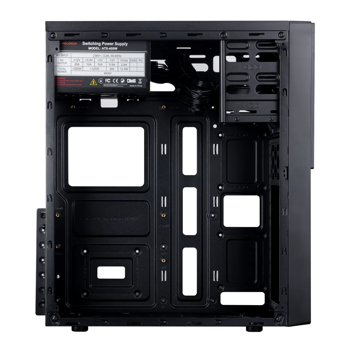 Корпус Prologix E111 450W Black - мініатюра 4