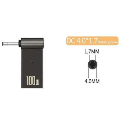 Адаптер PD 100W USB Type-C Female to DC Male Jack 4.0x1.7 mm LENOVO ST-Lab (PD100W-4.0x1.7mm) - мініатюра 2