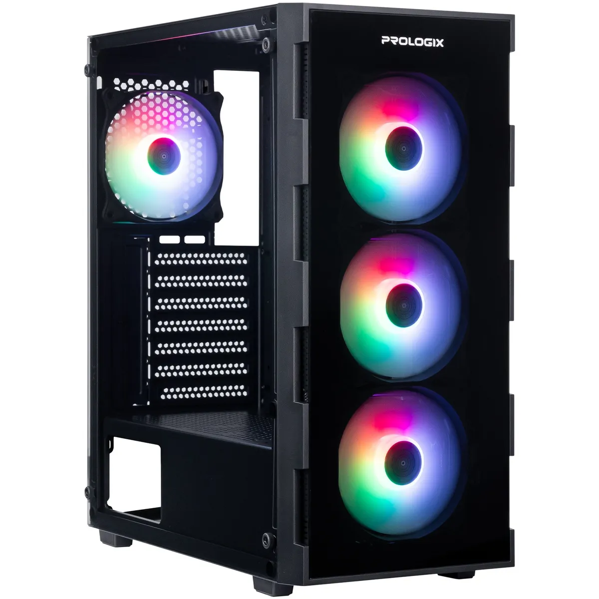 Корпус Prologix E114 Tempered Glass Black - мініатюра 10