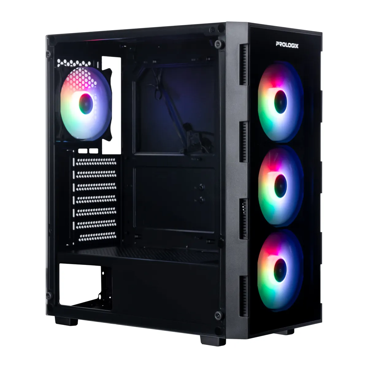 Корпус Prologix E114 Tempered Glass Black - мініатюра 2