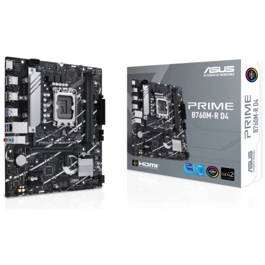 Материнська плата Asus Prime B760M-R D4 Socket 1700 - мініатюра 9
