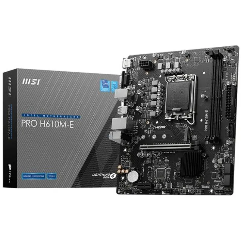 Материнська плата MSI Pro H610M-E Socket 1700 - мініатюра 4