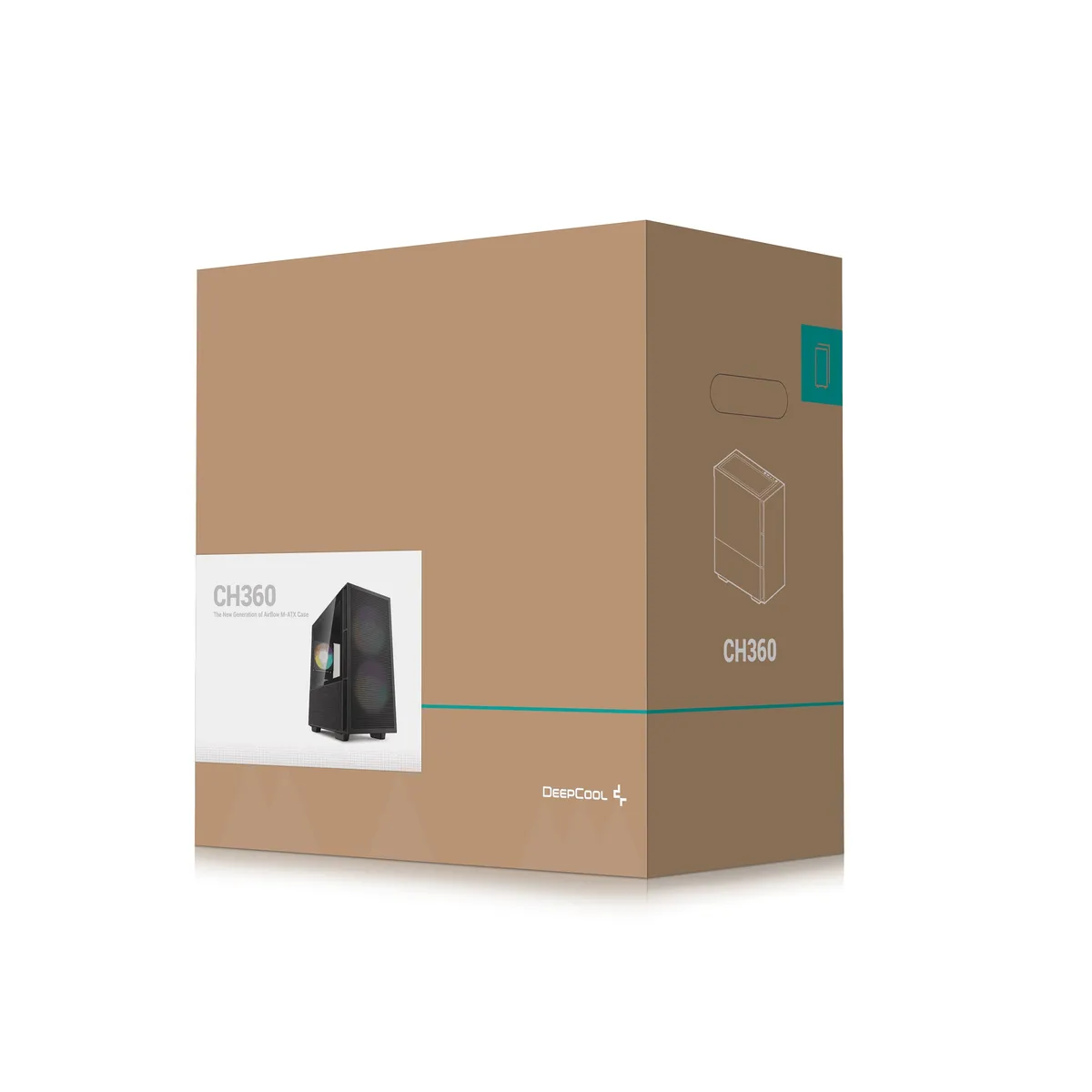 Корпус DeepCool CH360 Black (R-CH360-BKAPE3-G-1) без БЖ - мініатюра 15