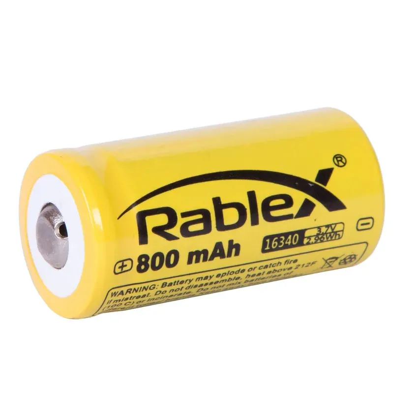 Акумулятор Rablex 16340 (CR 123) 3.7V 800mAh (56319664) - зображення 1