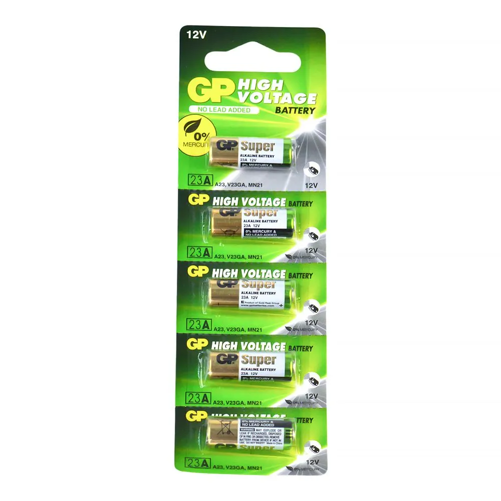 Батарейка GP Batteries A23 bat Alkaline 5шт (23AF-2C5) - зображення 1