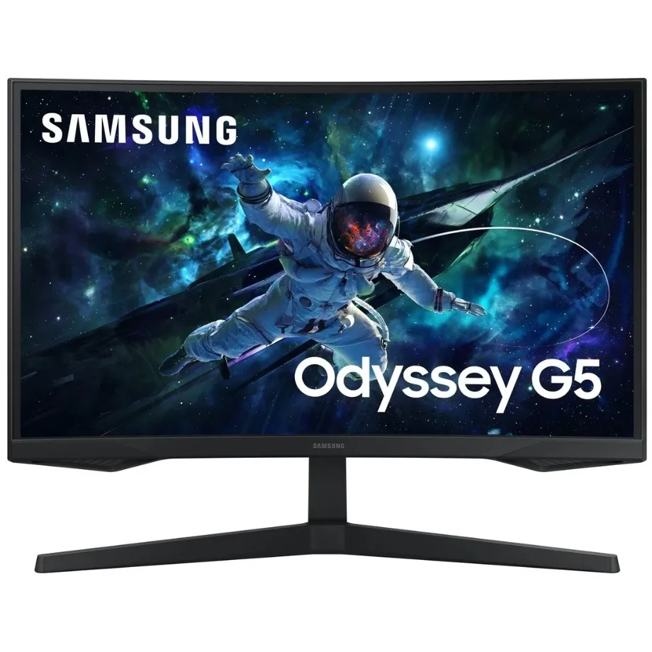Монiтор Samsung 32" Odyssey G5 S32CG550 Black (LS32CG550EIXCI) VA Black - зображення 1