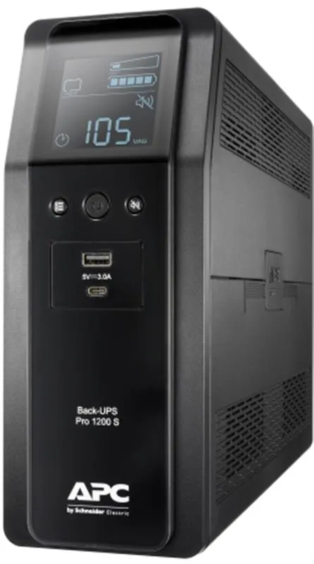 Джерело безперебійного живлення APC Back-UPS Pro 1200VA, USB, 6хС13 (BR1200SI) - мініатюра 2