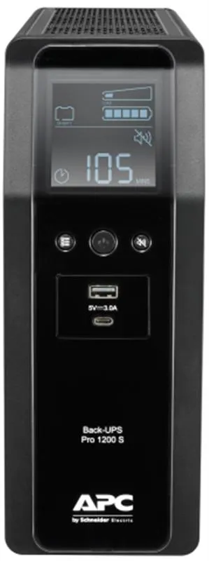 Джерело безперебійного живлення APC Back-UPS Pro 1200VA, USB, 6хС13 (BR1200SI) - мініатюра 3