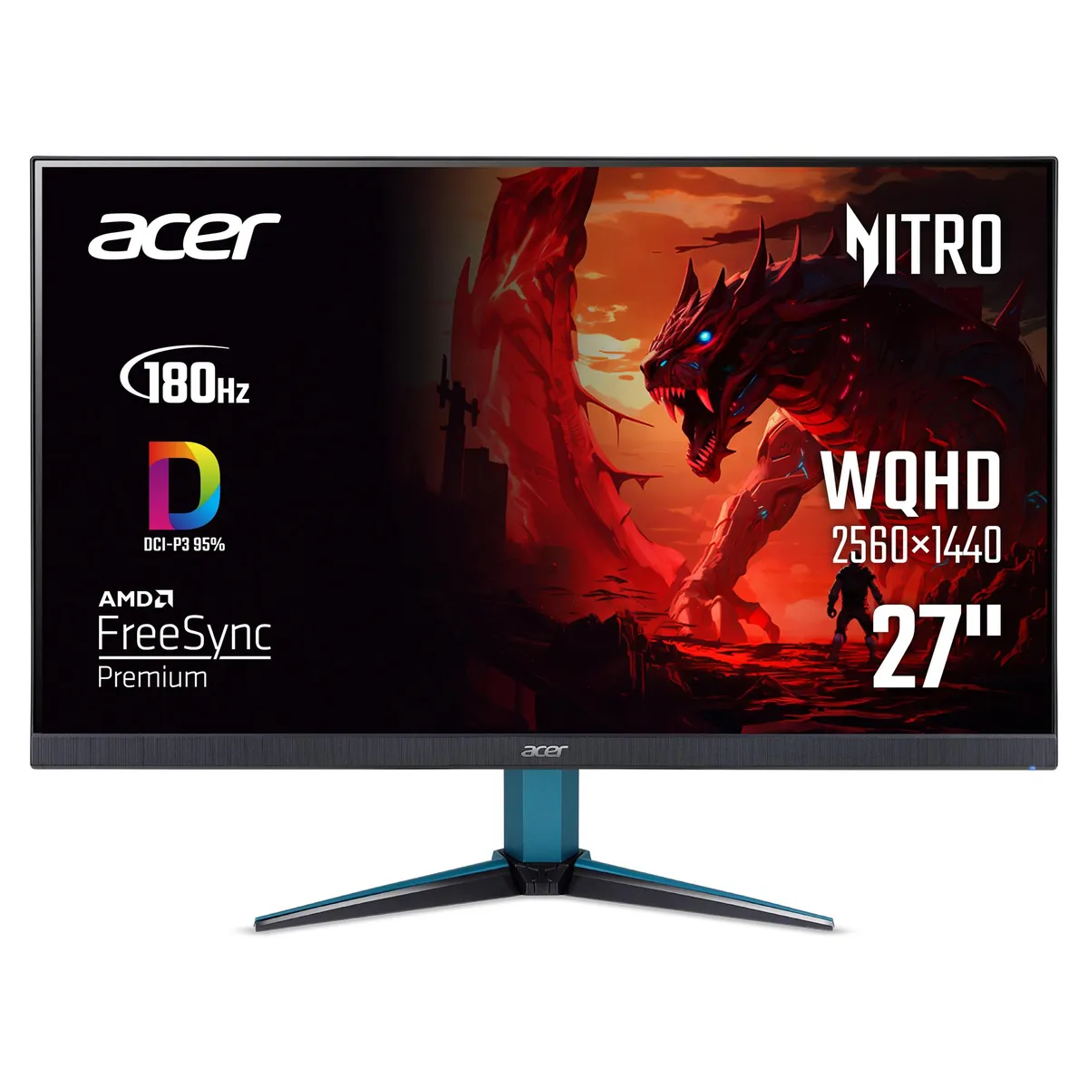 Монiтор Acer 27" Nitro VG271UM3bmiipx (UM.HV1EE.301) IPS Black - мініатюра 9