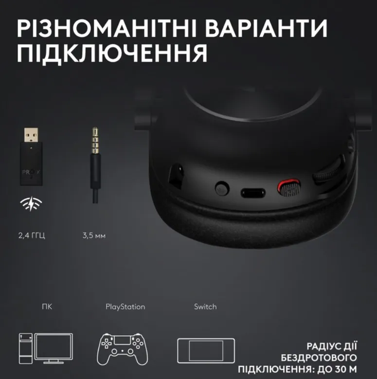 Гарнітура Logitech G Pro X2 Wireless LightSpeed Magenta (981-001275) - мініатюра 6