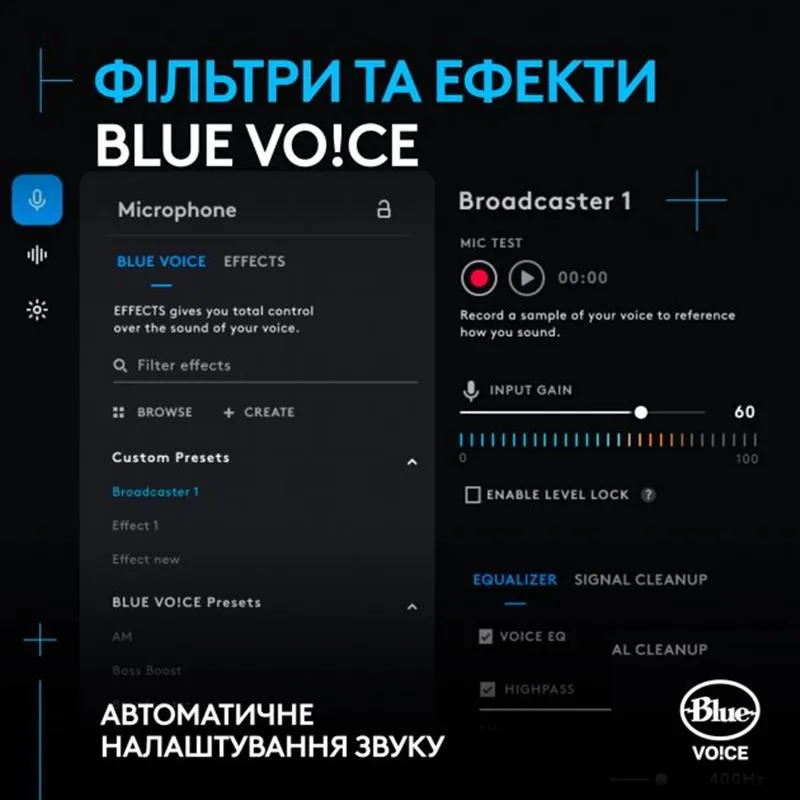 Мiкрофон Logitech Yeti GX Dynamic RGB Gaming Mic with Lightsync Black (988-000569) - мініатюра 3