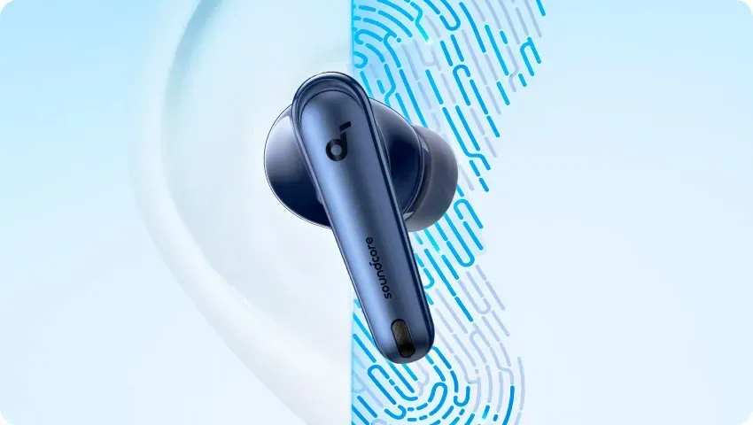 Bluetooth-гарнітура Anker SoundCore Liberty 4 NC Navy Blue (A3947G31) - мініатюра 2