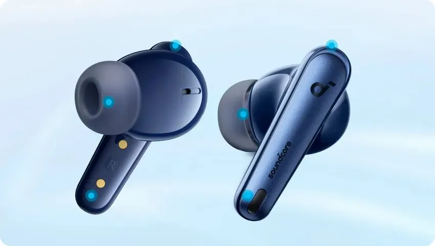 Bluetooth-гарнітура Anker SoundCore Liberty 4 NC Navy Blue (A3947G31) - мініатюра 3