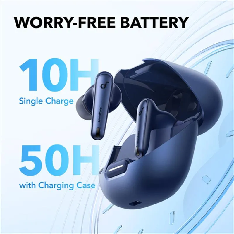 Bluetooth-гарнітура Anker SoundCore Liberty 4 NC Navy Blue (A3947G31) - мініатюра 5