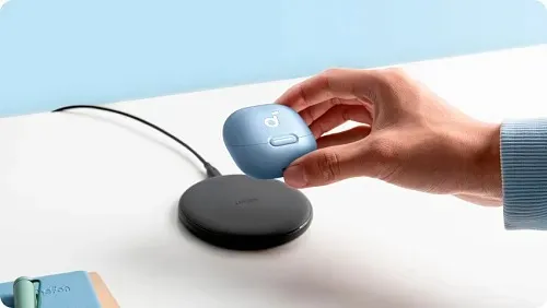 Bluetooth-гарнітура Anker SoundCore Liberty 4 NC Light Blue (A3947G61) - мініатюра 11