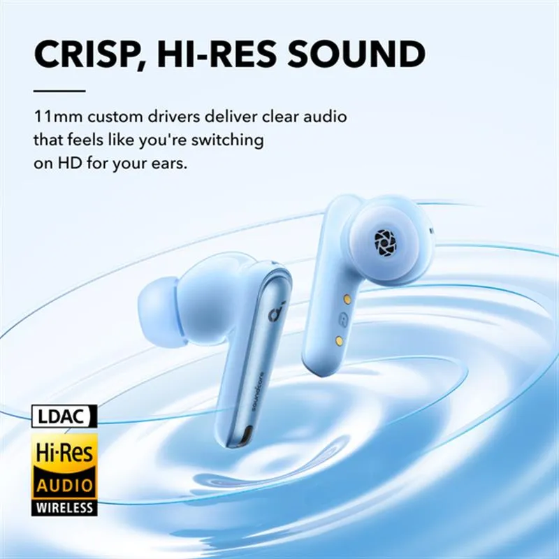 Bluetooth-гарнітура Anker SoundCore Liberty 4 NC Light Blue (A3947G61) - мініатюра 7