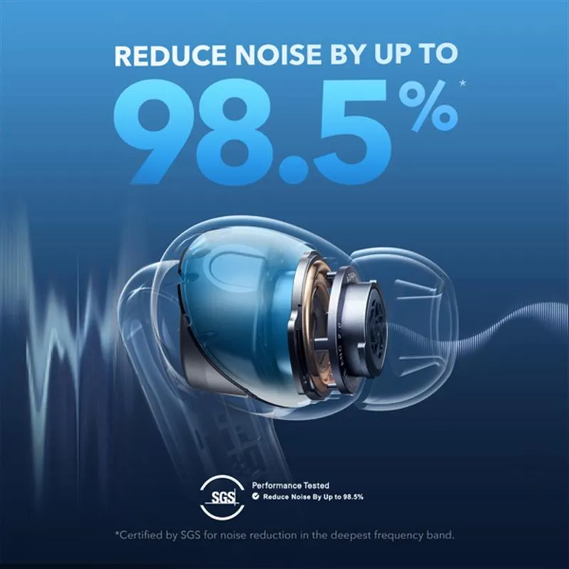 Bluetooth-гарнітура Anker SoundCore Liberty 4 NC Light Blue (A3947G61) - мініатюра 8