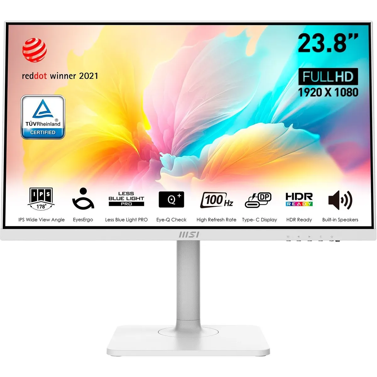 Монітор MSI 23.8" Modern MD2412PW IPS White 100Hz - зображення 1