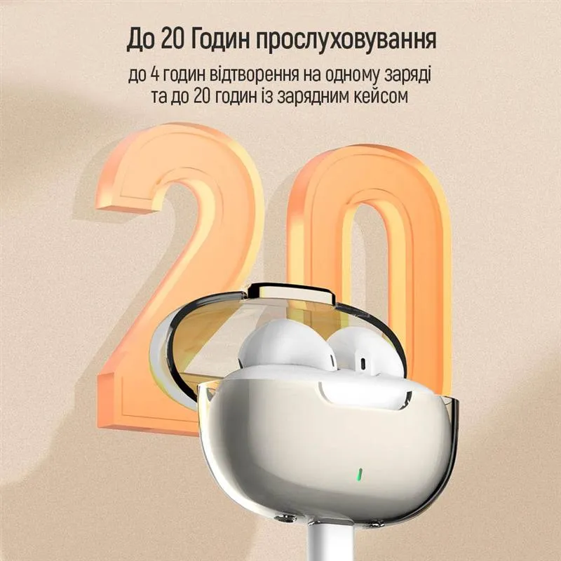 Bluetooth-гарнітура СolorWay Slim TWS-2 Earbuds White (CW-TWS2WT) - мініатюра 14