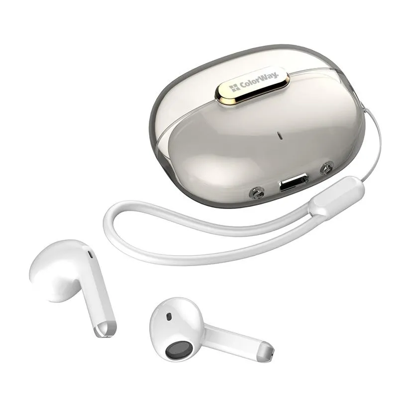 Bluetooth-гарнітура СolorWay Slim TWS-2 Earbuds White (CW-TWS2WT) - мініатюра 2