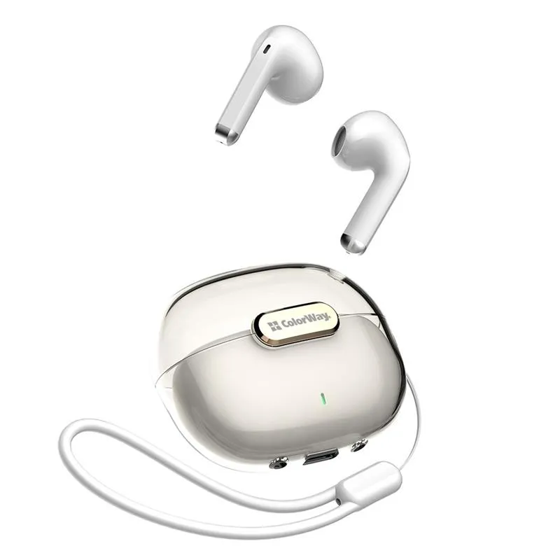 Bluetooth-гарнітура СolorWay Slim TWS-2 Earbuds White (CW-TWS2WT) - мініатюра 8