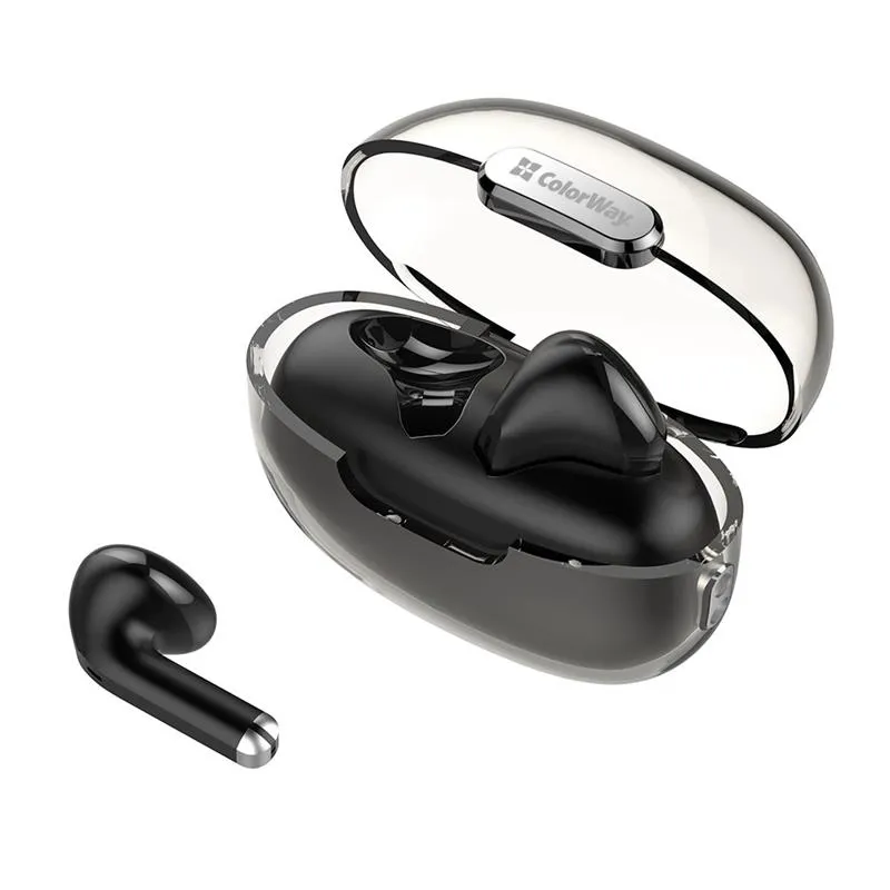 Bluetooth-гарнітура СolorWay Slim TWS-2 Earbuds Black (CW-TWS2BK) - зображення 1