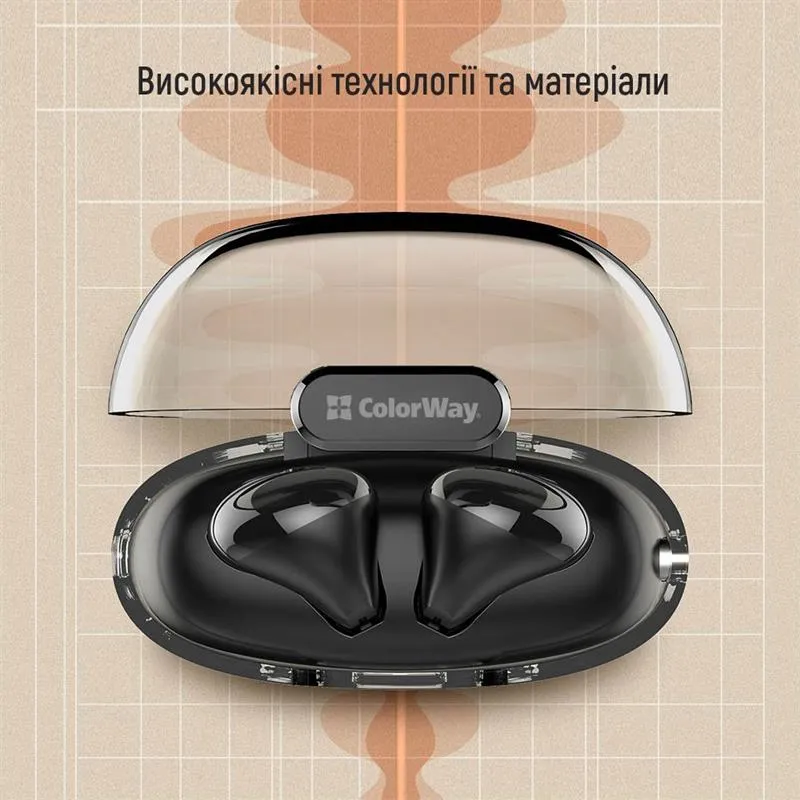 Bluetooth-гарнітура СolorWay Slim TWS-2 Earbuds Black (CW-TWS2BK) - мініатюра 14