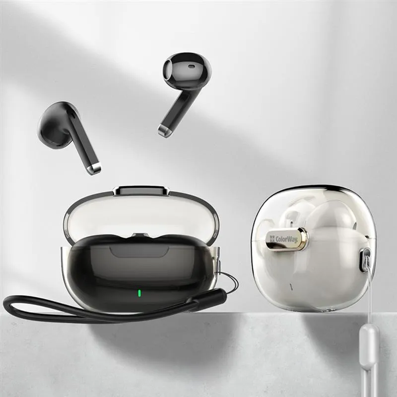 Bluetooth-гарнітура СolorWay Slim TWS-2 Earbuds Black (CW-TWS2BK) - мініатюра 17