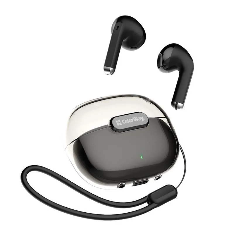Bluetooth-гарнітура СolorWay Slim TWS-2 Earbuds Black (CW-TWS2BK) - мініатюра 7