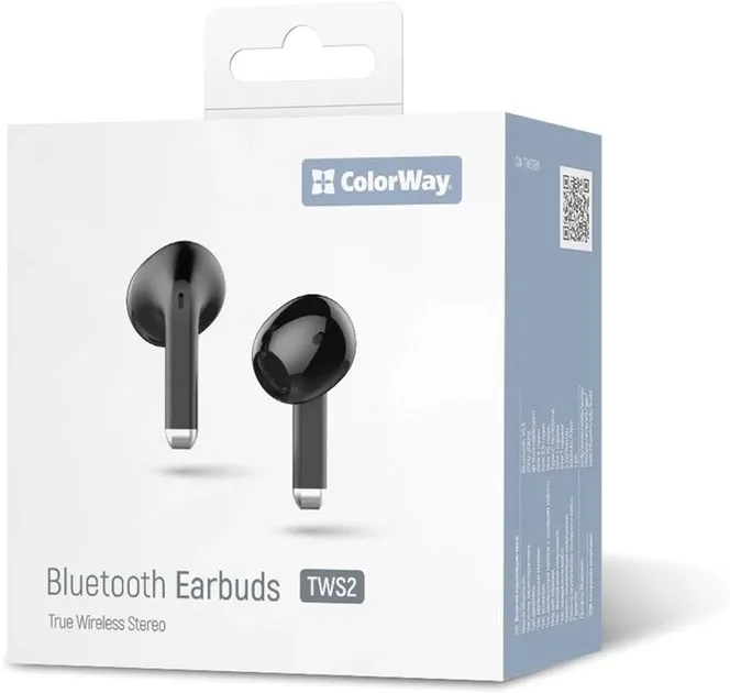 Bluetooth-гарнітура СolorWay Slim TWS-2 Earbuds Black (CW-TWS2BK) - мініатюра 8