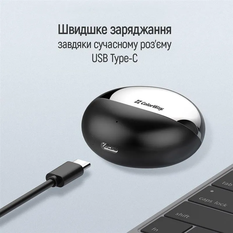 Bluetooth-гарнітура СolorWay TWS-3 Earbuds Black (CW-TWS3BK) - мініатюра 12