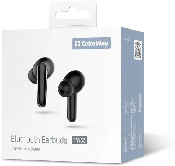 Bluetooth-гарнітура СolorWay TWS-3 Earbuds Black (CW-TWS3BK) - мініатюра 8