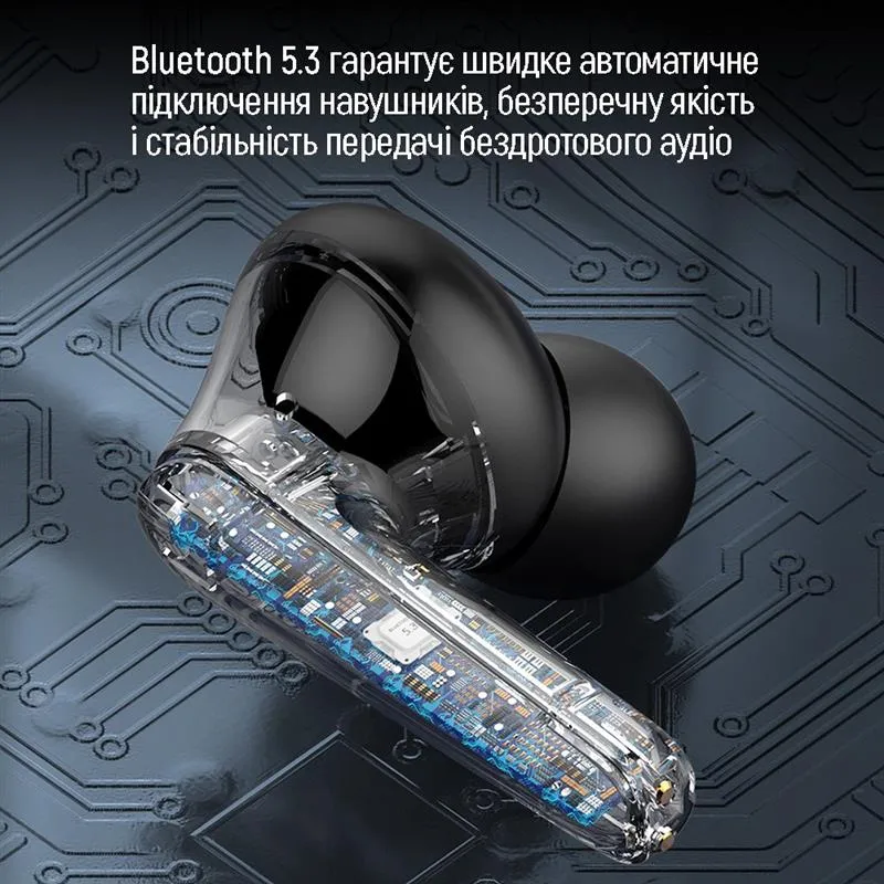 Bluetooth-гарнітура СolorWay TWS-3 Earbuds Black (CW-TWS3BK) - мініатюра 9