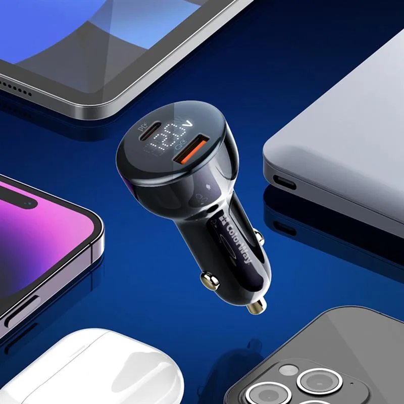 Автомобільний зарядний пристрій ColorWay Power Delivery Port PPS USB (USB-A + USB-C, 100W) PD, QC Black (CW-CHA044PD-BK) - мініатюра 13