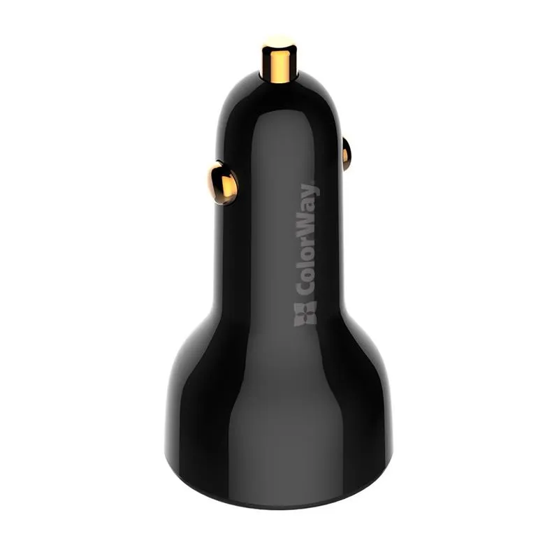 Автомобільний зарядний пристрій ColorWay Power Delivery Port PPS USB (USB-A + USB-C, 100W) PD, QC Black (CW-CHA044PD-BK) - мініатюра 3