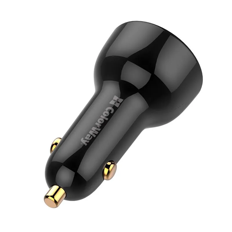 Автомобільний зарядний пристрій ColorWay Power Delivery Port PPS USB (USB-A + USB-C, 100W) PD, QC Black (CW-CHA044PD-BK) - мініатюра 4