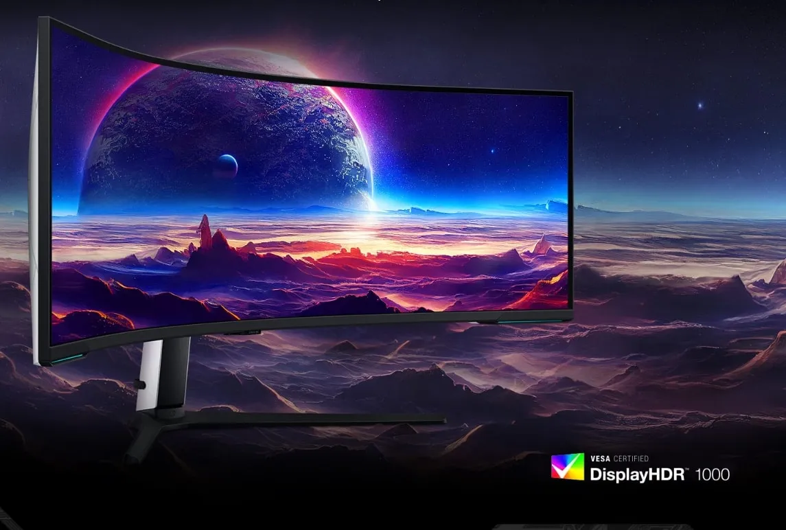 Монітор Samsung 57" Odyssey Neo G9 G95NC (LS57CG952NIXUA) Black/White Curved VA 240Hz - мініатюра 15