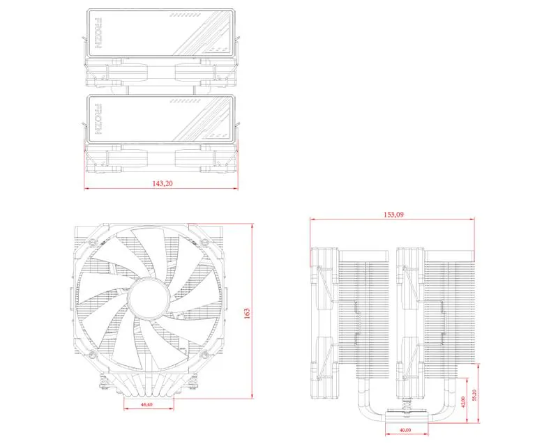Кулер процесорний ID-Cooling Frozn A720 Black - мініатюра 5