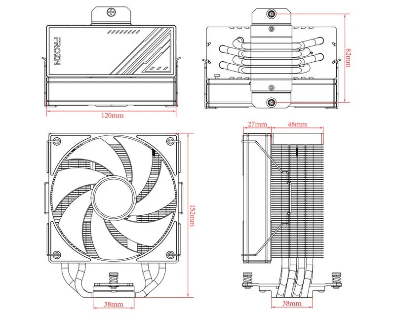 Кулер процесорний ID-Cooling Frozn A410 ARGB White - мініатюра 5