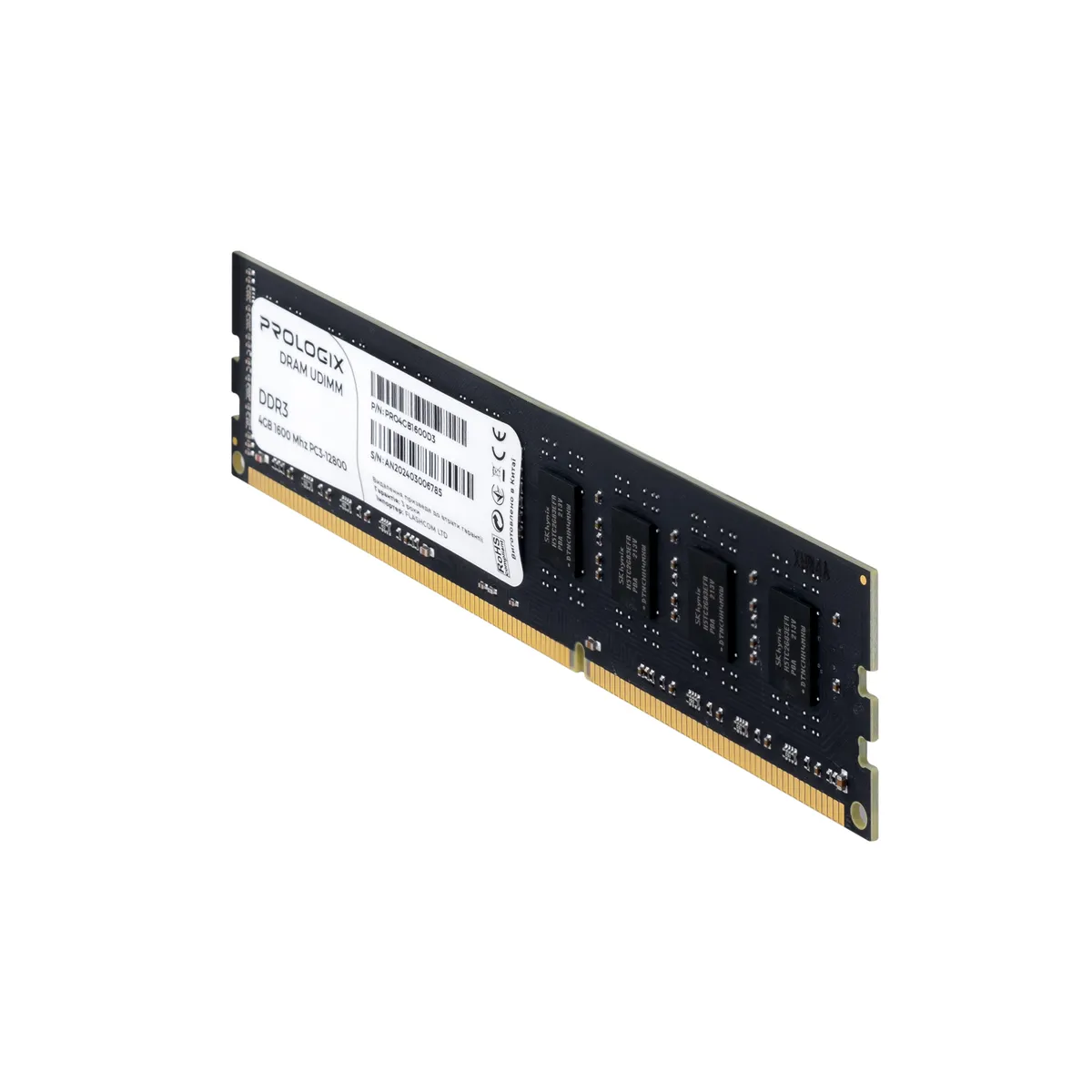 Модуль пам`ятi DDR3 4GB/1600 Prologix (PRO4GB1600D3) - мініатюра 3