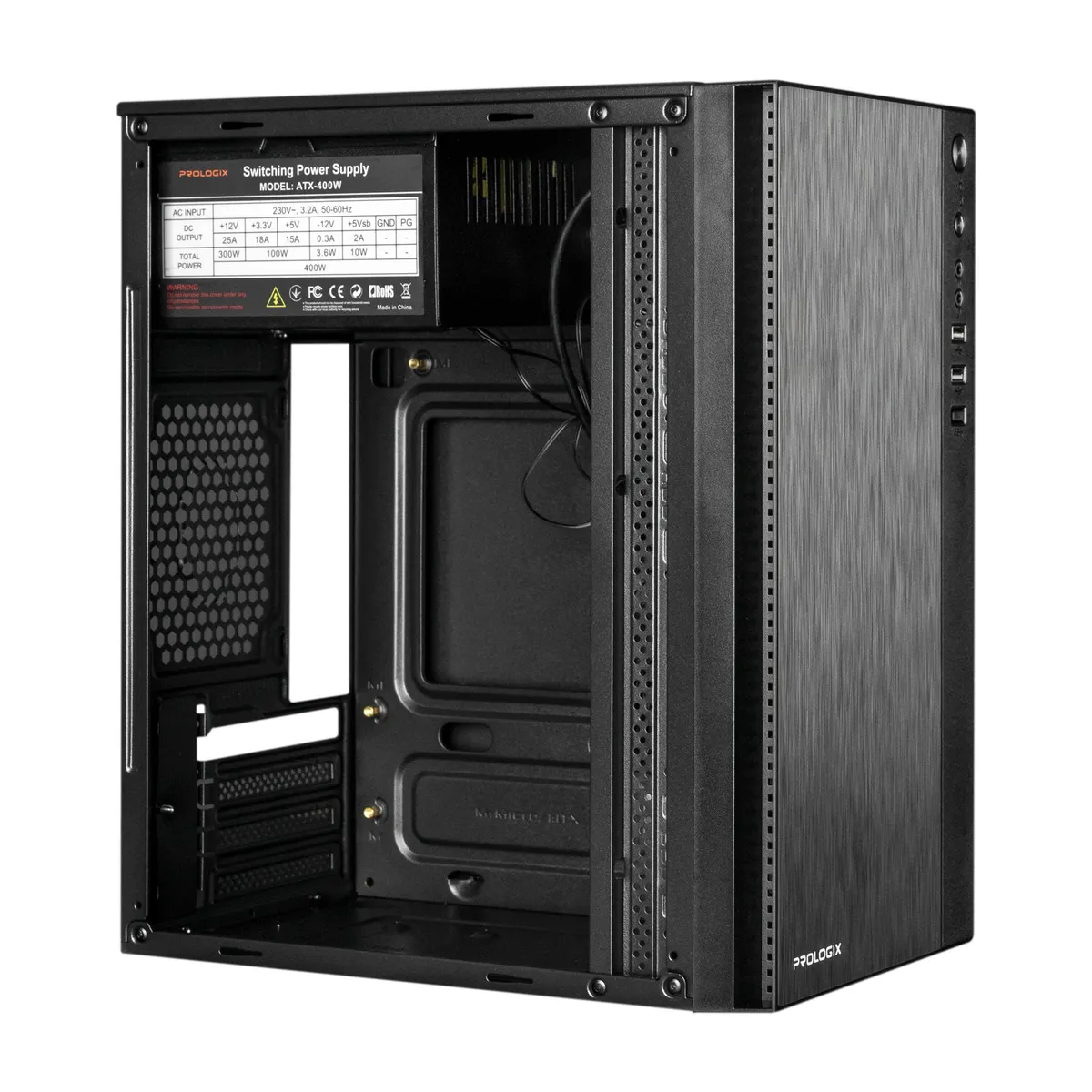 Корпус Prologix E124 400W Black - мініатюра 3